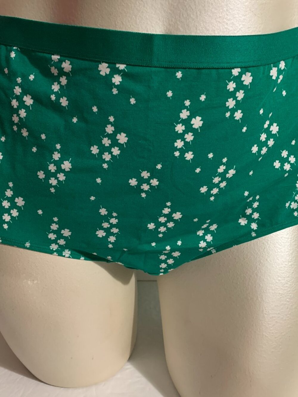 Catherines Boyshort Panties Underwear St. Patrick's Clover Green Plus Size 5X